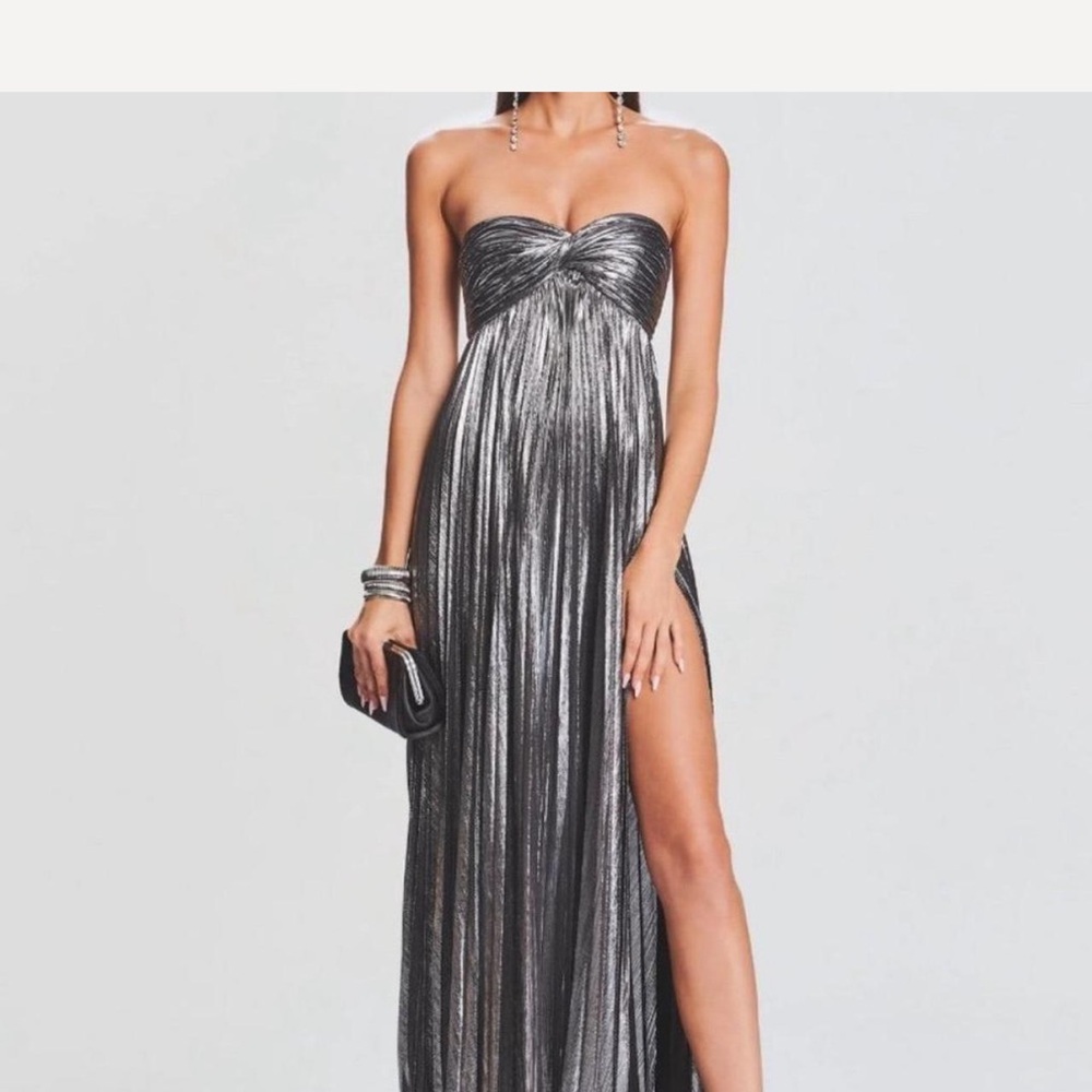 Retrofete Zoa Dress In Gunmetal